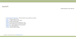 Desktop Screenshot of joansoft.com